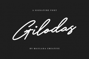 Gilodas Signature Font Font Download
