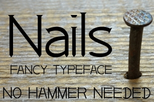 EP Nails - Fancy Typeface Font Download