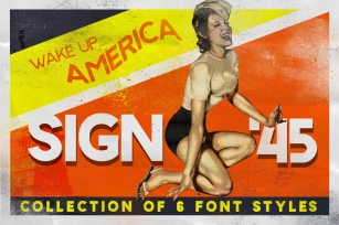 Sign 45 Typeface Font Download