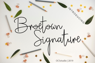 Broetown Signature Font Download