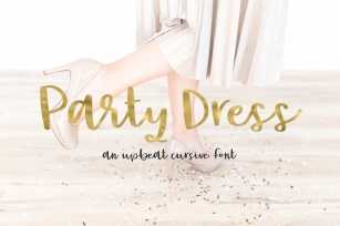 Party Dress Cursive Font Font Download