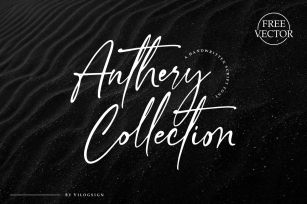 Anthery Collection a Handwritten Script Font Font Download