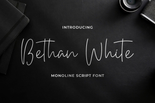 Bethan White - Monoline Script Font Font Download