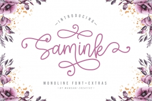 Samink Monoline font & Extras Font Download
