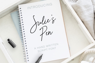 Julies Pen a Hand Written Script Elegant Font Font Download