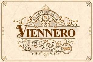 Viennero Vintage Typeface Font Download