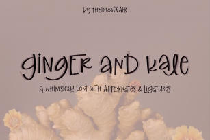 Ginger and Kale - a fun whimsical font Font Download