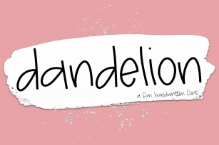 Dandelion - A Fun Handwritten Font Font Download