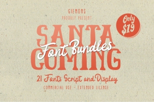 Santa Coming - Font Bundles Font Download