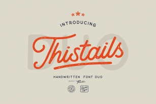 Thistails Font Duo Font Download