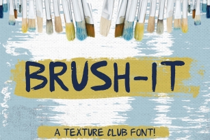 Brush-It - brushed font Font Download