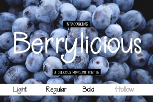 Berrylicious Font Font Download