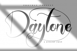 Daytone | Stylist Script Font Font Download