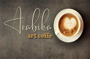 Arabika Art Coffe Signature Font Font Download