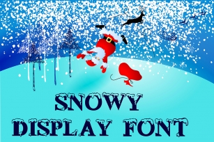 Snowy display font Font Download