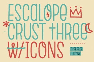 Escalope Crust Three + Icons Font Download