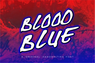 Blood Blue Font Download