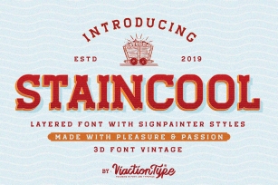 Staincool Layered Font Font Download