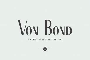 Von Bond - A Classy Sans Serif Font Download