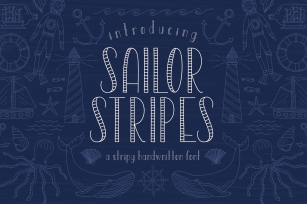 Sailor Stripes San Serif Font Font Download