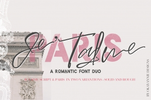 PARIS, Je Taime Font Duo Font Download