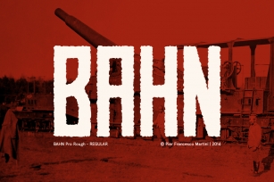 BAHN Pro Rough - REGULAR Font Download