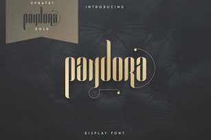 Pandora Display font Font Download