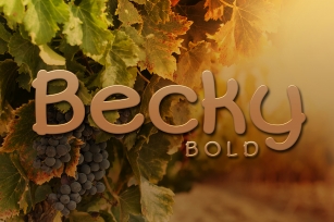 Becky Bold Font Download