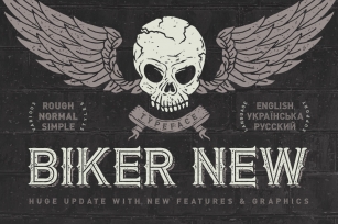 Biker Remastered font + graphics Font Download