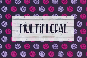 MultiFloral summer font Font Download