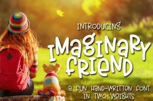 Imaginary Friend - A Fun Hand-Written Font in Two Weights Font Download