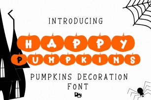 Happy Pumpkins - Pumpkin Decoration Font Font Download