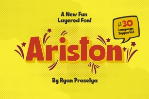 Ariston Comic LayeredFont Font Download
