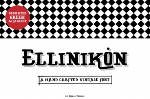 ELLINIKON HAND CRAFTED VINTAGE FONT Font Download