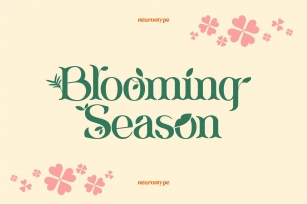 Blooming Season Floral Font Font Download
