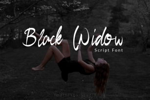Black Widow - Script Font Font Download