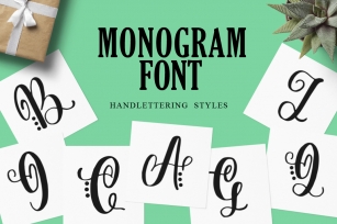 Monogram Handlettered for Crafters Font Download