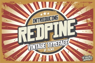 Redpine Vintage Typeface Font Download