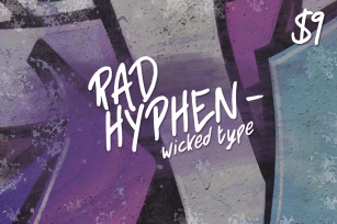Rad Hyphen Font Font Download