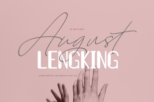 August & LENGKING Font Duo Font Download