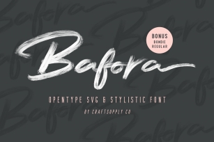 Bafora - SVG Font Bonus Bondie Font Font Download