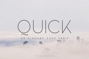 Quick - An Elegant Sans Serif Font Download