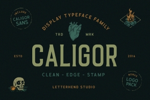CALIGOR - Display Typeface Font Download