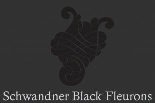 Schwandner Black Fleurons Font Download