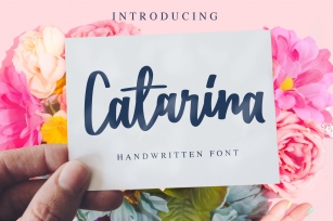Catarina - a Handwritten Font Font Download