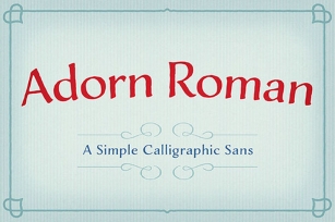 Adorn Roman Font Download