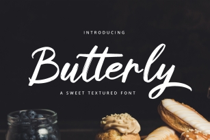 Butterly brush pen font Font Download