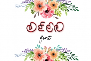 Deco- A cute font Font Download