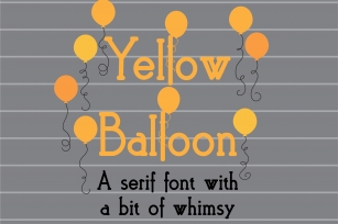 PN Yellow Balloon Font Download