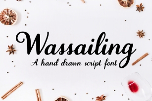 Wassailing - A handwritten script font Font Download